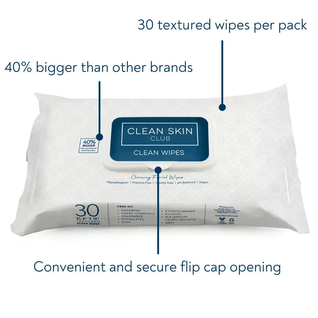 Clean Skin Club Clean Wipes - Freeze Co Beauty