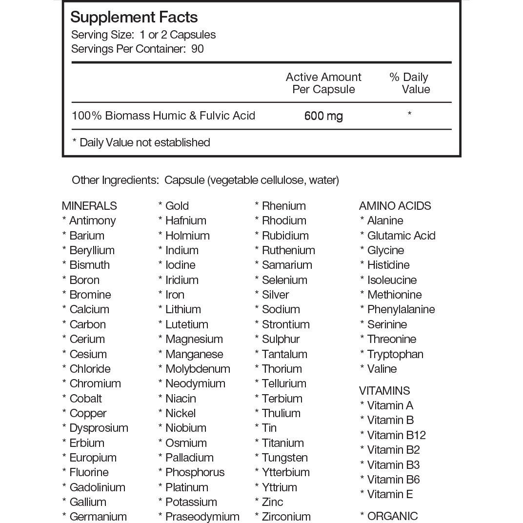 Truth Treatment Systems Fulvic Cellular Repair Complex (90 Capsules) - Freeze Co Beauty