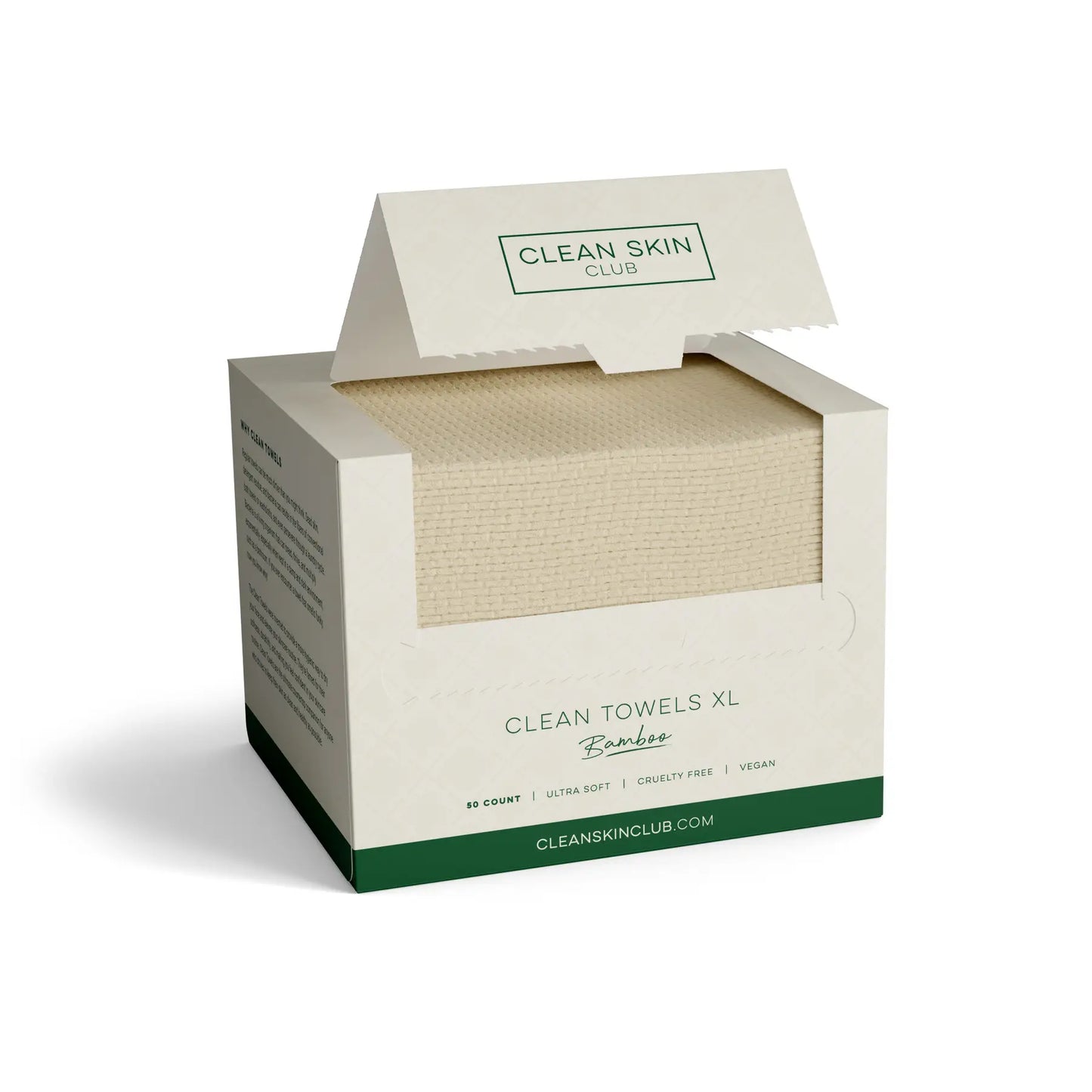Clean Skin Club Clean Towels Xl Bamboo (50 count) - Freeze Co Beauty