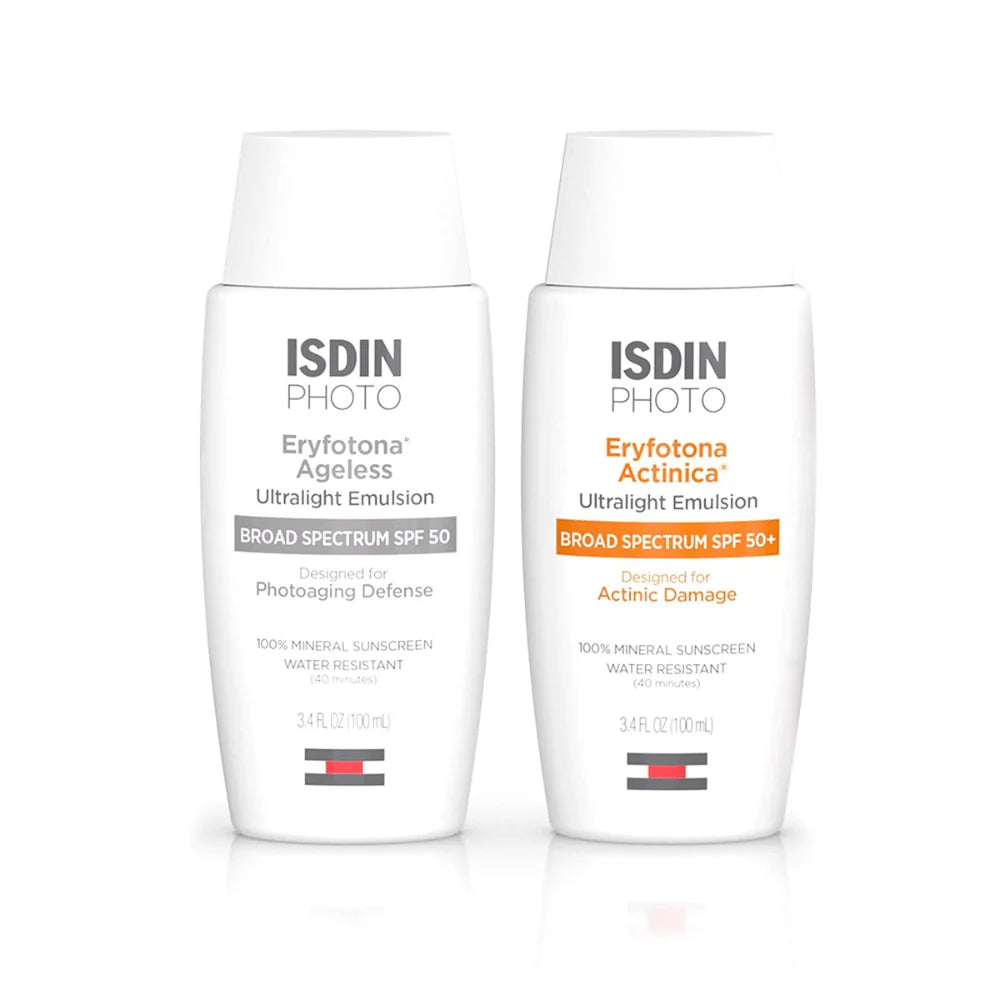 ISDIN Eryfotona Favorites Non-Tinted & Tinted Mineral Sunscreen SPF 50+