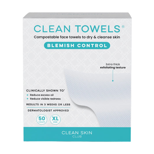 Clean Skin Club Clean Towels™ Blemish Control, 50 Count - Freeze Co Beauty