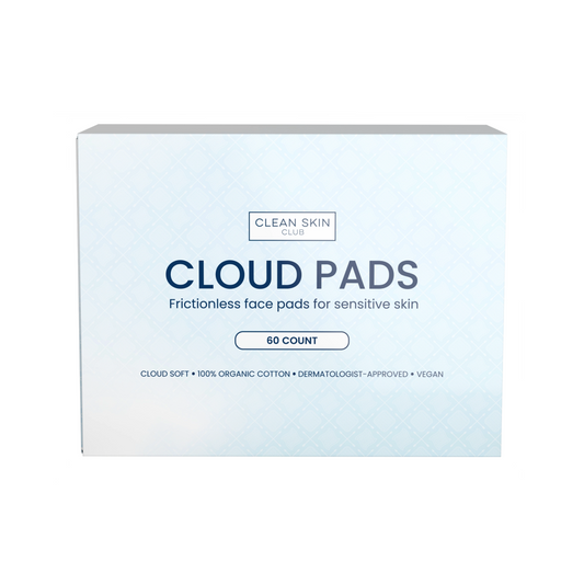 Clean Skin Club Cloud Pads Frictionless Face Pads (60 Count) - Freeze Co Beauty