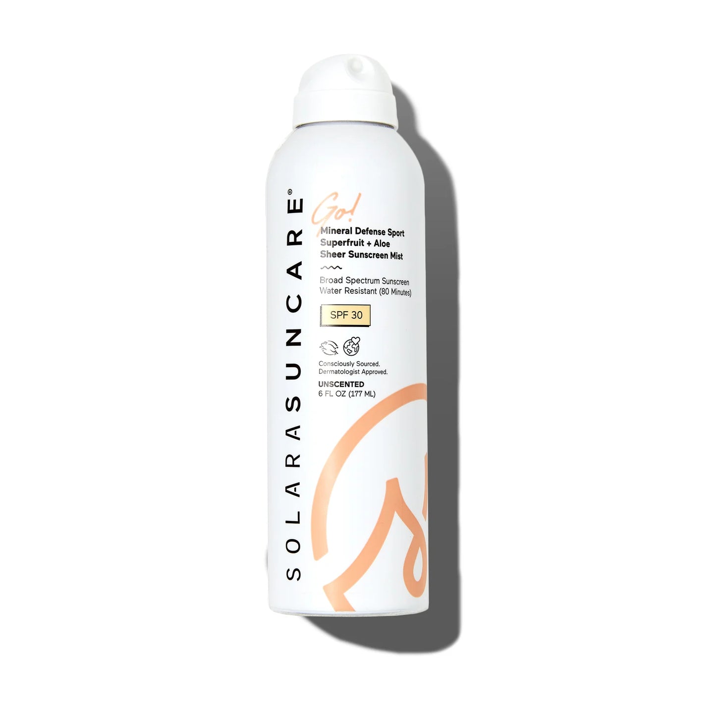 Solara Suncare Go! Mineral Defense Sport Spray, SPF 30