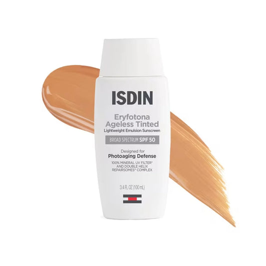 ISDIN Eryfotona Ageless Tinted Mineral Broad-Spectrum SPF 50 Face Sunscreen (New Formula)