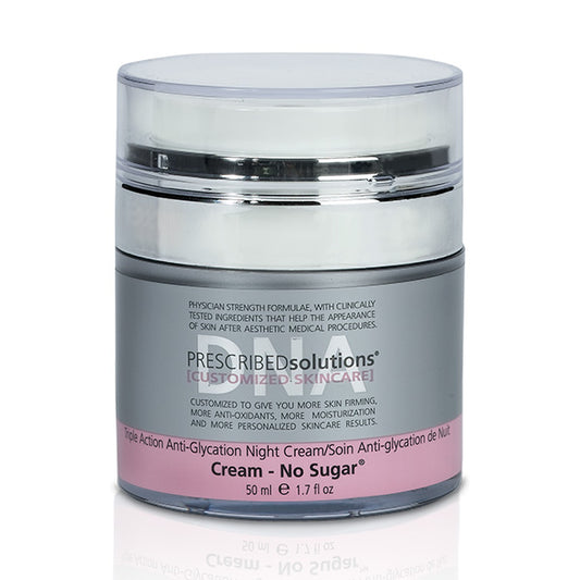 PRESCRIBED solutions Cream - No Sugar  Triple Action Anti-Glycation Night Cream - Freeze Co Beauty