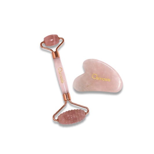 Osmosis Rose Quartz w/ Gua Sha - Freeze Co Beauty